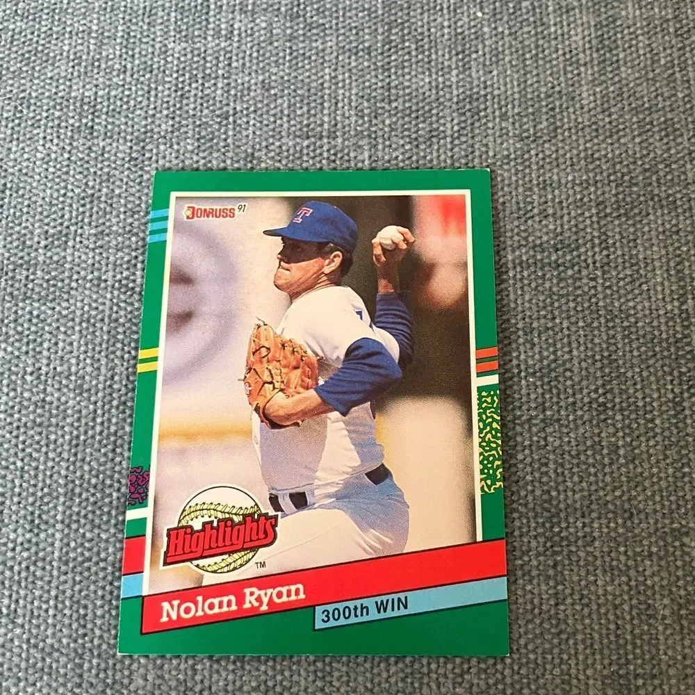 1991 Donruss Texas Rangers Highlights Baseball Card Trading Card
